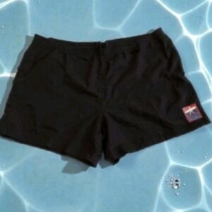 Moschino Men's Black Nylon Surfing Swim Mesh Lined Trunks Boxer Shorts! Size 54